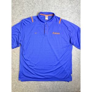 Nike Fit Dry Golf Polo Shirt Men's Size XXL Florida Gators Blue Collared